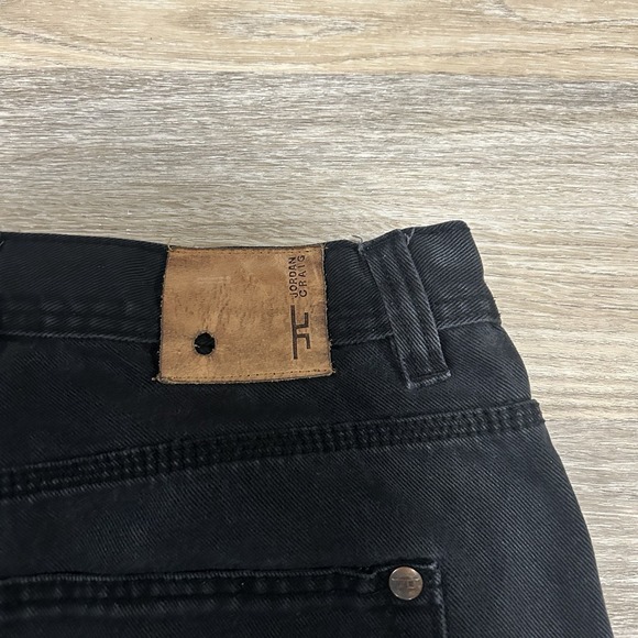 Men JORDAN CRAIG Black Clean Jeans Y2K 36x32 - Picture 3 of 7